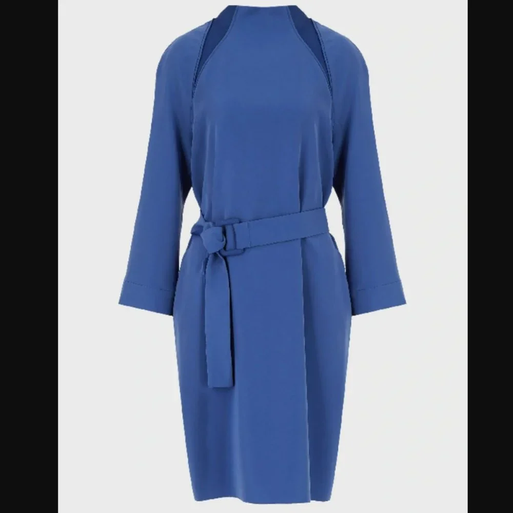 Emporio Armani Crepe Midi Dress, Size 40 (US 6) NWT - Picture 3 of 4